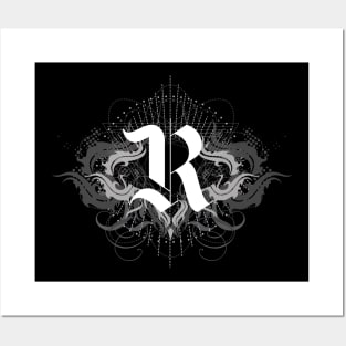 Rock gothic letter Posters and Art